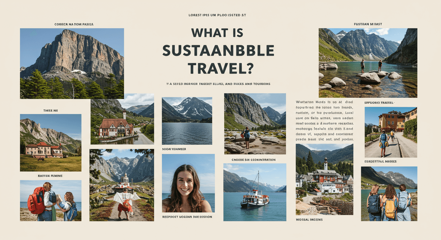 What is Sustainable Travel