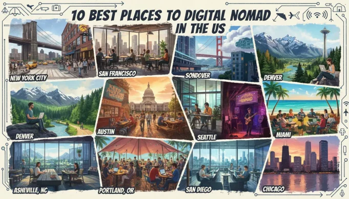 best places to digital nomad in US