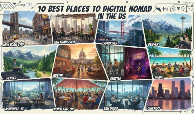 10 Best Places to Digital Nomad in US for Remote Workers best places to digital nomad in US