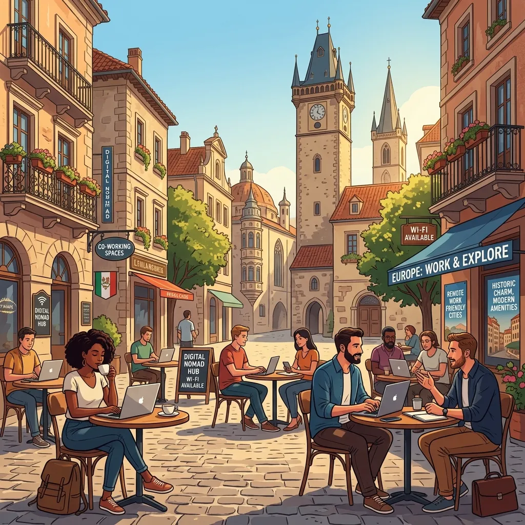 Europe Historic Hubs for Remote Workers