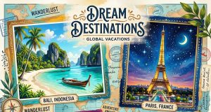 Top Dream Vacation Ideas Around the World Top Dream Vacation Ideas Around the World