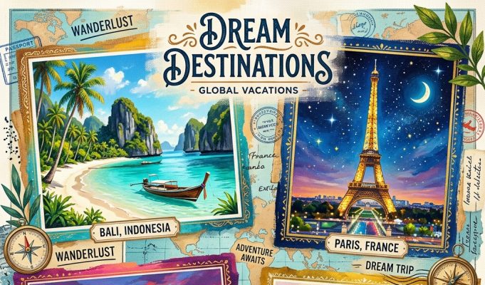 Top Dream Vacation Ideas Around the World Top Dream Vacation Ideas Around the World