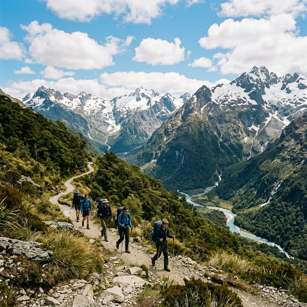 Trekking the Routeburn Track in New Zealand